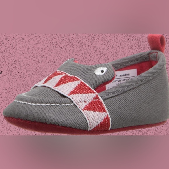Rosie Pope Infant Embroidered I See You Espadrille Shoes 0-3 Month|Gray Red - Picture 9 of 16